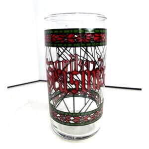 Houze Drinking Glass Seasons Greetings 12 Ounces